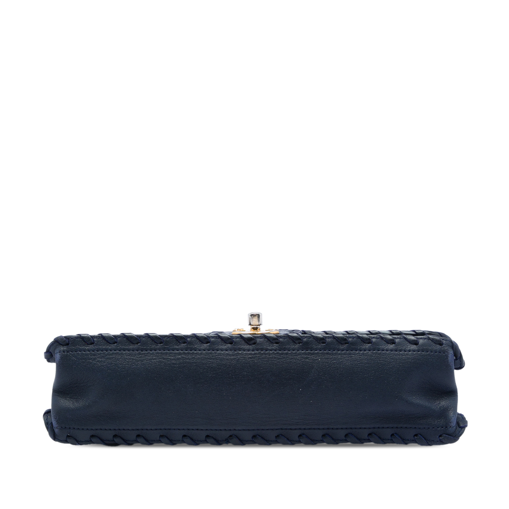 Pre-Loved Chanel Medium Quilted Iridescent Calfskin Happy Stitch Flap View 3